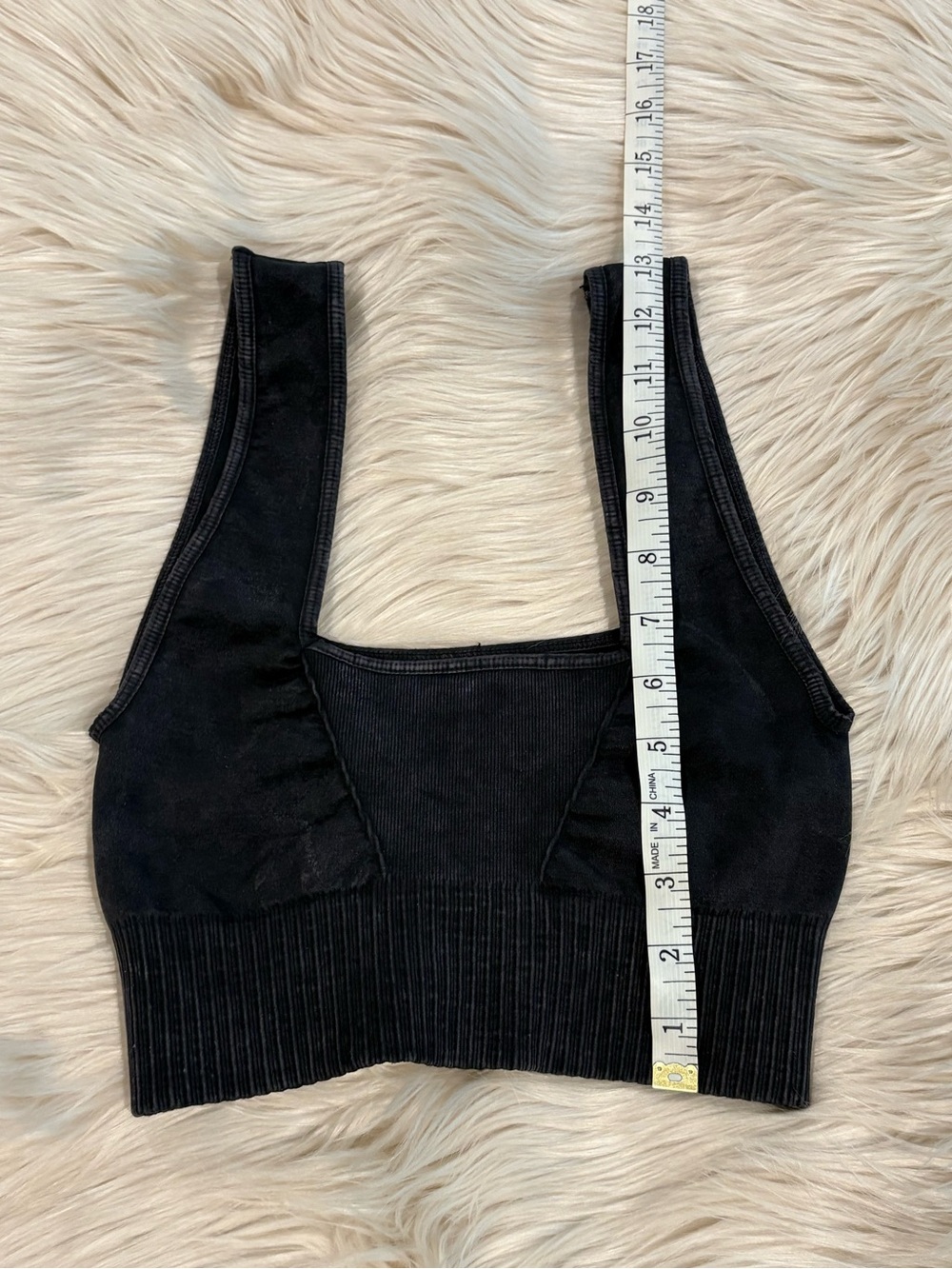 FREE PEOPLE Good Karma Square Neck Bra Crop Top XS/S - Picture 7 of 10